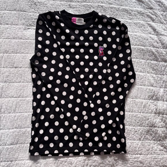 SzM Maison Kitsuné Unisex ACIDE Polka Dot Long Sleeve Shirt - Limited Edition - Picture 6 of 16